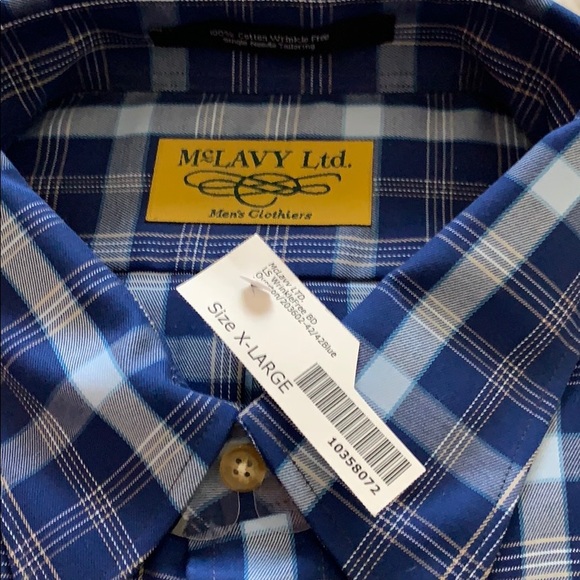 Men’s long sleeve button down plaid shirt - Picture 2 of 2